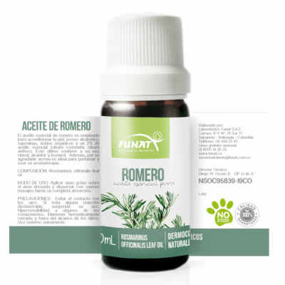 aceite romero etiqueta funat